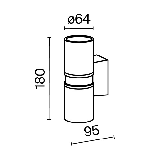 Настенный светильник (бра) Outdoor O582WL-02B Настенный светильник (бра) Outdoor O582WL-02B