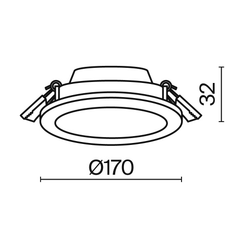 Встраиваемый светодиодный светильник Maytoni Stockton DL016-6-L12W