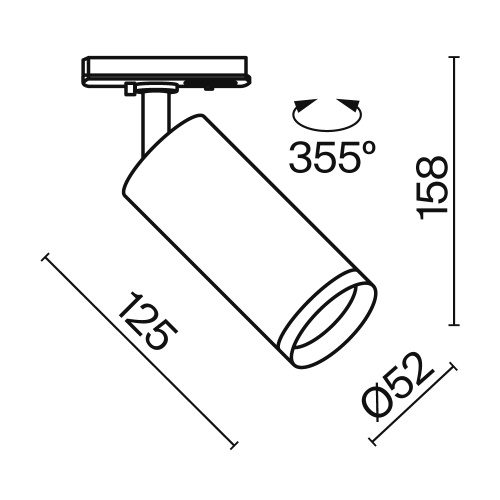 Трековый светильник Technical TR021-1-12W3K-W-W Трековый светильник Technical TR021-1-12W3K-W-W