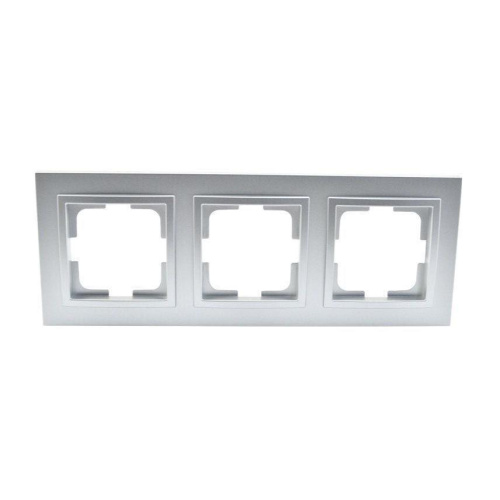 Рамка 3-постовая Mono Electric Despina серебро 102-210000-162 Рамка 3-постовая Mono Electric Despina серебро 102-210000-162