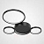 Потолочная Люстра В Виде Колец Twine 4 Rings Black By Imperiumloft