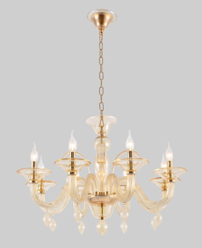 Подвесная люстра Crystal Lux Caetano SP-PL8 Amber Подвесная люстра Crystal Lux Caetano SP-PL8 Amber