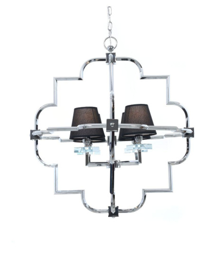 Подвесная люстра Lumina Deco Baltimore LDP 8020-4 CHR+BK Подвесная люстра Lumina Deco Baltimore LDP 8020-4 CHR+BK