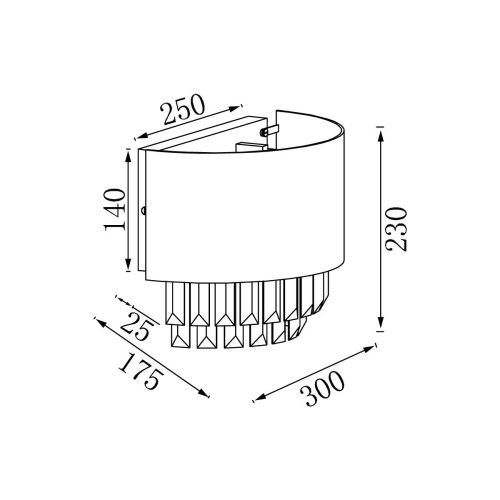Настенный светильник Vele Luce Fata VL3173W02 Настенный светильник Vele Luce Fata VL3173W02