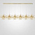 Люстра Tezani Argent Suspension Linear Gold 6L 210 By Imperiumloft