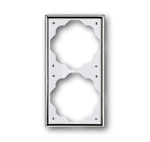 Рамка 2-постовая ABB Impuls хром 2CKA001754A4134 Рамка 2-постовая ABB Impuls хром 2CKA001754A4134