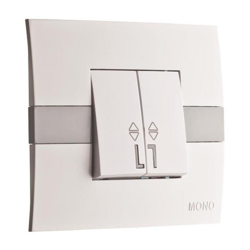 Выключатель Mono Electric Eсо двухклавишный проходной белый 101-010101-111 Выключатель Mono Electric Eсо двухклавишный проходной белый 101-010101-111