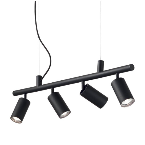 Подвесная люстра Ideal Lux Dynamite SP4 Nero 231341 Подвесная люстра Ideal Lux Dynamite SP4 Nero 231341