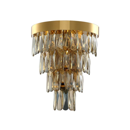 Настенный светильник Crystal Lux Abigail AP3 GOLD/AMBER Настенный светильник Crystal Lux Abigail AP3 GOLD/AMBER