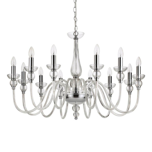 Подвесная люстра Ideal Lux Doge SP12 Trasparente 168906 Подвесная люстра Ideal Lux Doge SP12 Trasparente 168906