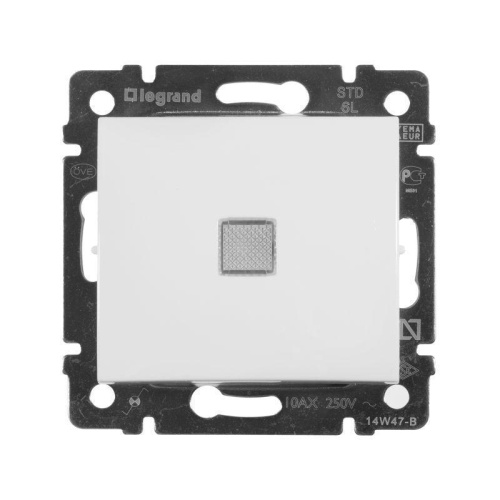 Переключатель одноклавишный на 2 направления Legrand Valena 10A 250V с подсветкой белый 774426 Переключатель одноклавишный на 2 направления Legrand Valena 10A 250V с подсветкой белый 774426