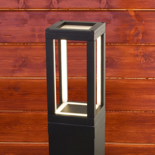Уличный светодиодный светильник Elektrostandard Frame 1529 Techno Led черный a051859 Уличный светодиодный светильник Elektrostandard Frame 1529 Techno Led черный a051859