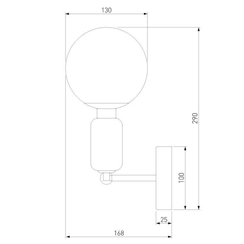 Бра Eurosvet Bubble 50251/1 золото Бра Eurosvet Bubble 50251/1 золото