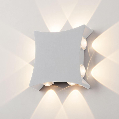 Уличный настенный светодиодный светильник Elektrostandard 1631 Techno LED белый a051822 Уличный настенный светодиодный светильник Elektrostandard 1631 Techno LED белый a051822