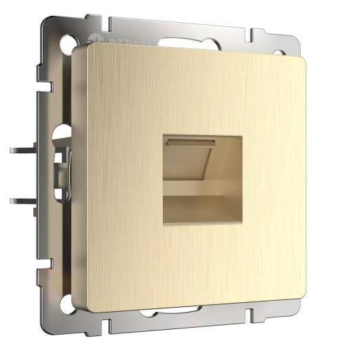 Розетка Werkel Ethernet RJ-45 шампань рифленая WL10-RJ-45 4690389085239 Розетка Werkel Ethernet RJ-45 шампань рифленая WL10-RJ-45 4690389085239