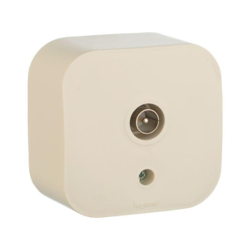 Розетка TV Legrand Quteo слоновая кость 782245 Розетка TV Legrand Quteo слоновая кость 782245