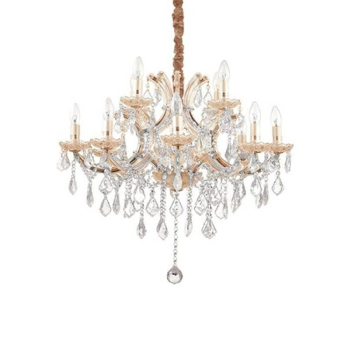 Подвесная люстра Ideal Lux Napoleon SP12 Oro 167404 Подвесная люстра Ideal Lux Napoleon SP12 Oro 167404