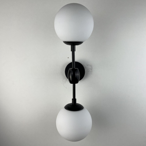 Бра Modo 2 Globes Black And White Glass By Imperiumloft Бра Modo 2 Globes Black And White Glass By Imperiumloft
