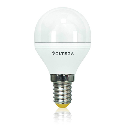 Лампа светодиодная Voltega E14 5.7W 4000К шар матовый VG2-G2E14cold6W 4701