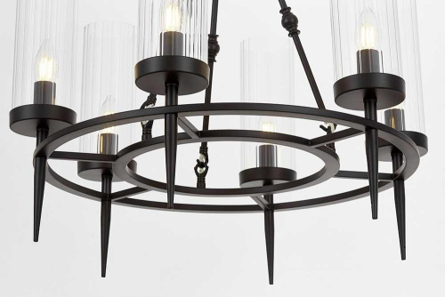 Подвесная люстра Lumina Deco Moratti LDP 8022-6 BK+PR Подвесная люстра Lumina Deco Moratti LDP 8022-6 BK+PR
