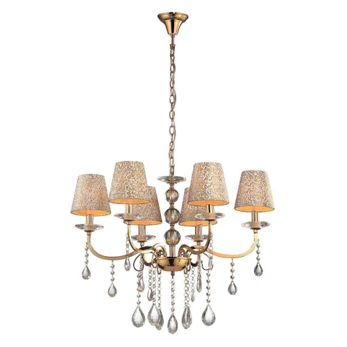 Подвесная люстра Ideal Lux Pantheon SP6 Oro 088068 Подвесная люстра Ideal Lux Pantheon SP6 Oro 088068