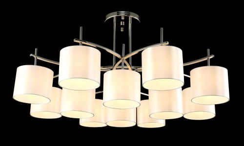 Потолочная люстра Crystal Lux Sergio PL8+4 Nickel Потолочная люстра Crystal Lux Sergio PL8+4 Nickel
