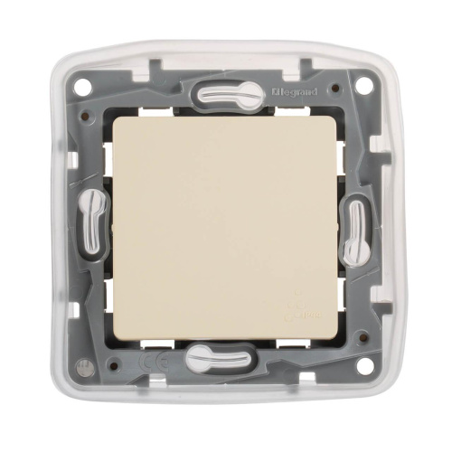 Переключатель одноклавишный Legrand Etika 10A 250V слоновая кость 672300 Переключатель одноклавишный Legrand Etika 10A 250V слоновая кость 672300