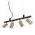 Подвесная люстра Ideal Lux Dynamite SP4 Ottone Satinato 244624 Подвесная люстра Ideal Lux Dynamite SP4 Ottone Satinato 244624