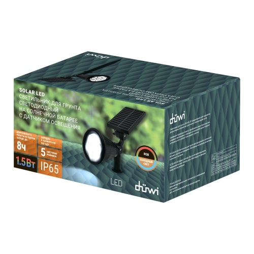 Грунтовый светодиодный светильник Duwi Solar LED на солнеч. бат. с датчиком освещ. 25032 6 Грунтовый светодиодный светильник Duwi Solar LED на солнеч. бат. с датчиком освещ. 25032 6