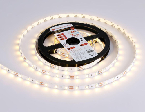 Светодиодная лента Ambrella Light 4,8W/m 60LED/m 2835SMD теплый белый 5M GS1001 Светодиодная лента Ambrella Light 4,8W/m 60LED/m 2835SMD теплый белый 5M GS1001