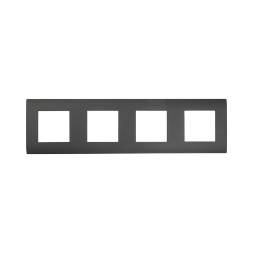 Рамка LK Studio 4-постовая (черный бархат) LK45 854408-1 Рамка LK Studio 4-постовая (черный бархат) LK45 854408-1