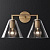 Бра Rh Utilitaire Funnel Shade Double Sconce Brass By Imperiumloft