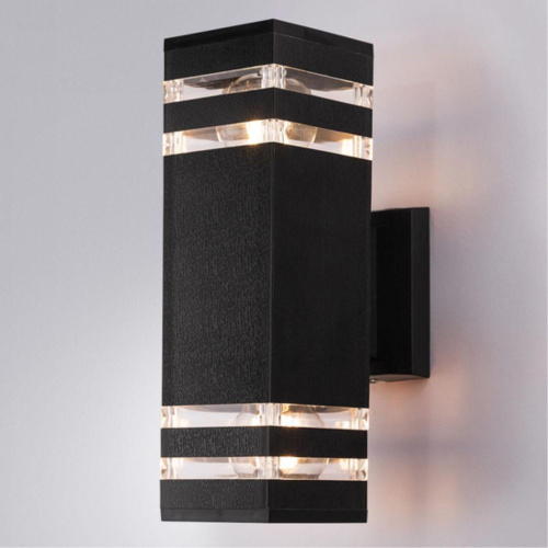 Уличный настенный светильник Arte Lamp Hadar A4421AL-2BK Уличный настенный светильник Arte Lamp Hadar A4421AL-2BK