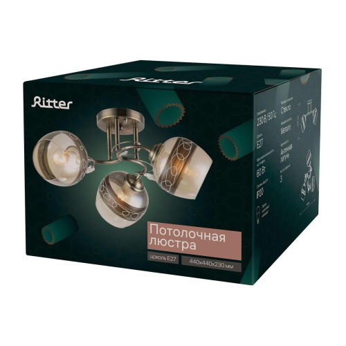 Потолочная люстра Ritter Napoli 52416 8 Потолочная люстра Ritter Napoli 52416 8