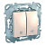 Выключатель двухклавишный для жалюзи Schneider Electric Unica MGU5.208.25ZD