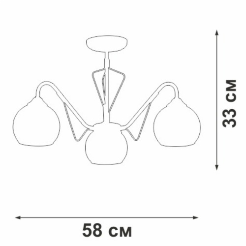 Потолочная люстра Vitaluce V3951-7/3PL Потолочная люстра Vitaluce V3951-7/3PL
