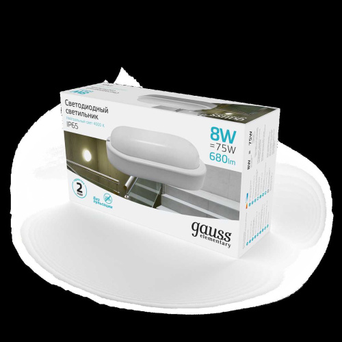 Настенно-потолочный светодиодный светильник Gauss Elementary 161411208 Настенно-потолочный светодиодный светильник Gauss Elementary 161411208