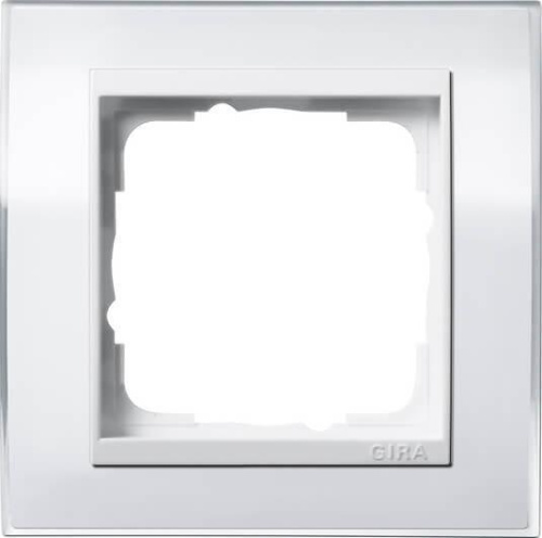 Рамка 1-постовая Gira Event Clear белый/белый глянцевый 0211723 Рамка 1-постовая Gira Event Clear белый/белый глянцевый 0211723