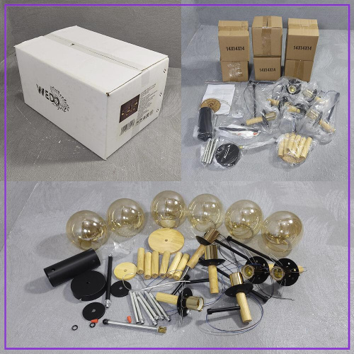 Потолочная люстра Seven Fires Luara SF3336/6C-BK-AM Потолочная люстра Seven Fires Luara SF3336/6C-BK-AM