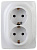 Розетка ЭРА 12 2x2P E Schuko 16A 250V 12-2006-01 Б0038808