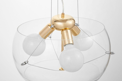 Подвесная люстра Lumina Deco Globo LDP 6018-400 PR+F.GD Подвесная люстра Lumina Deco Globo LDP 6018-400 PR+F.GD