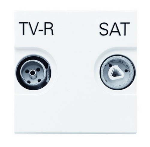 Розетка TV-R-SAT ABB Zenit альпийский белый 2CLA225130N1101 Розетка TV-R-SAT ABB Zenit альпийский белый 2CLA225130N1101