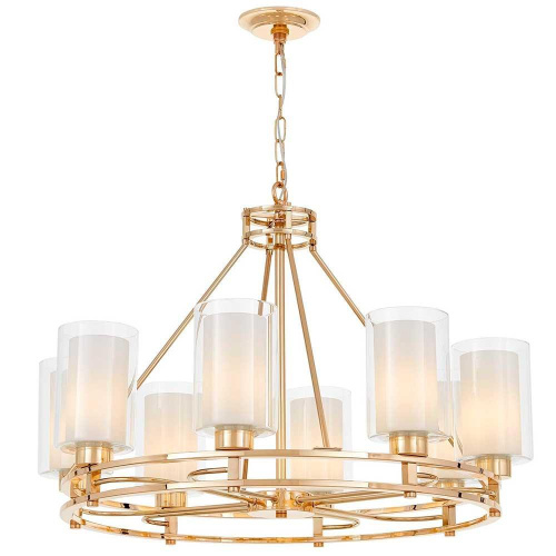 Подвесная люстра Lumina Deco Marietta LDP 8025-8 F.GD+WT Подвесная люстра Lumina Deco Marietta LDP 8025-8 F.GD+WT