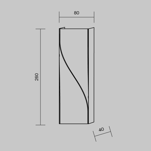 Уличный настенный светодиодный светильник Maytoni Twist O040WL-L11B3K Уличный настенный светодиодный светильник Maytoni Twist O040WL-L11B3K