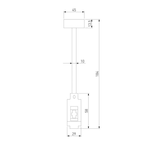 Декоративная стойка Elektrostandard Esthetic Magnetic 85143/00 a065435 Декоративная стойка Elektrostandard Esthetic Magnetic 85143/00 a065435