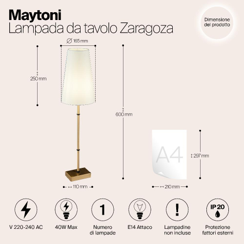 Подвесная люстра Maytoni Zaragoza H001CL-05BS Подвесная люстра Maytoni Zaragoza H001CL-05BS