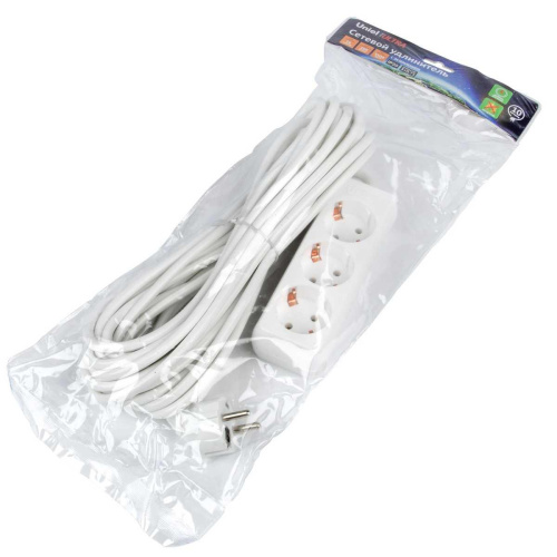 Удлинитель Uniel Ultra 3гн х 10м с/з S-GCU3-10 White UL-00010004 Удлинитель Uniel Ultra 3гн х 10м с/з S-GCU3-10 White UL-00010004