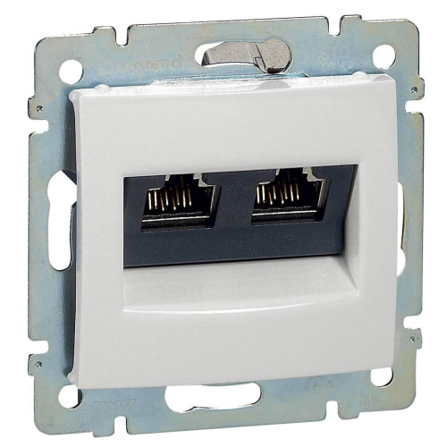 Розетка компьютерная 2хRJ45 Legrand Valena STP 10 GIGA белая 770073 Розетка компьютерная 2хRJ45 Legrand Valena STP 10 GIGA белая 770073