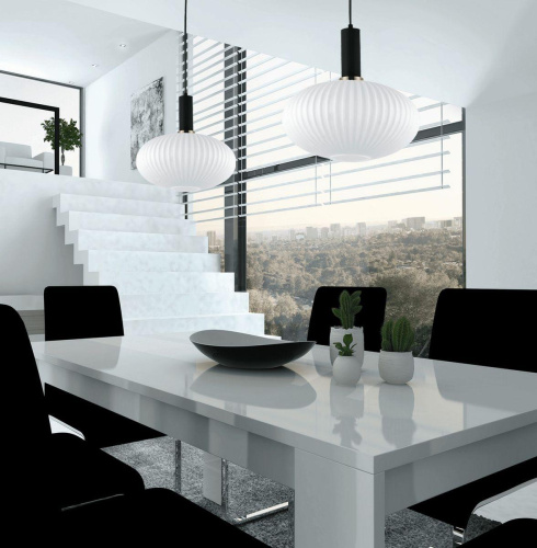 Подвесной светильник Lumina Deco Floril LDP 1216-1 WT+BK Подвесной светильник Lumina Deco Floril LDP 1216-1 WT+BK