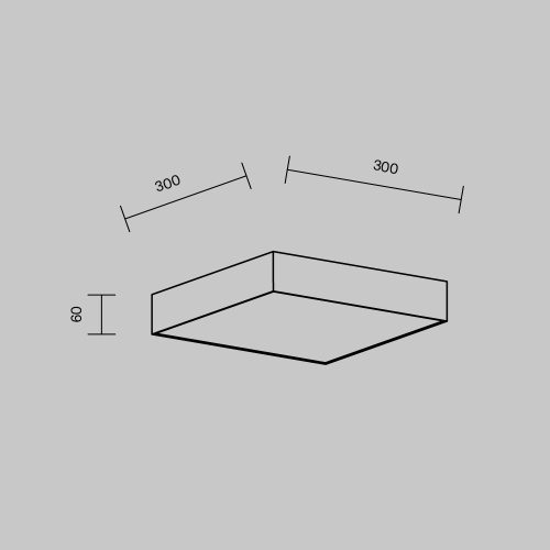 Потолочный светильник Technical C032CL-36W3K-SQ-B Потолочный светильник Technical C032CL-36W3K-SQ-B